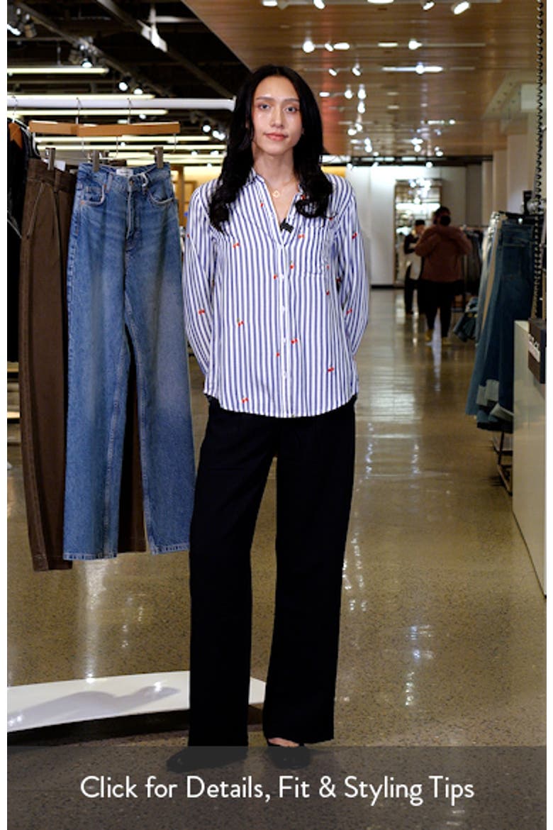 Kaylee Heart Stripe Long Sleeve Button-Up Shirt video