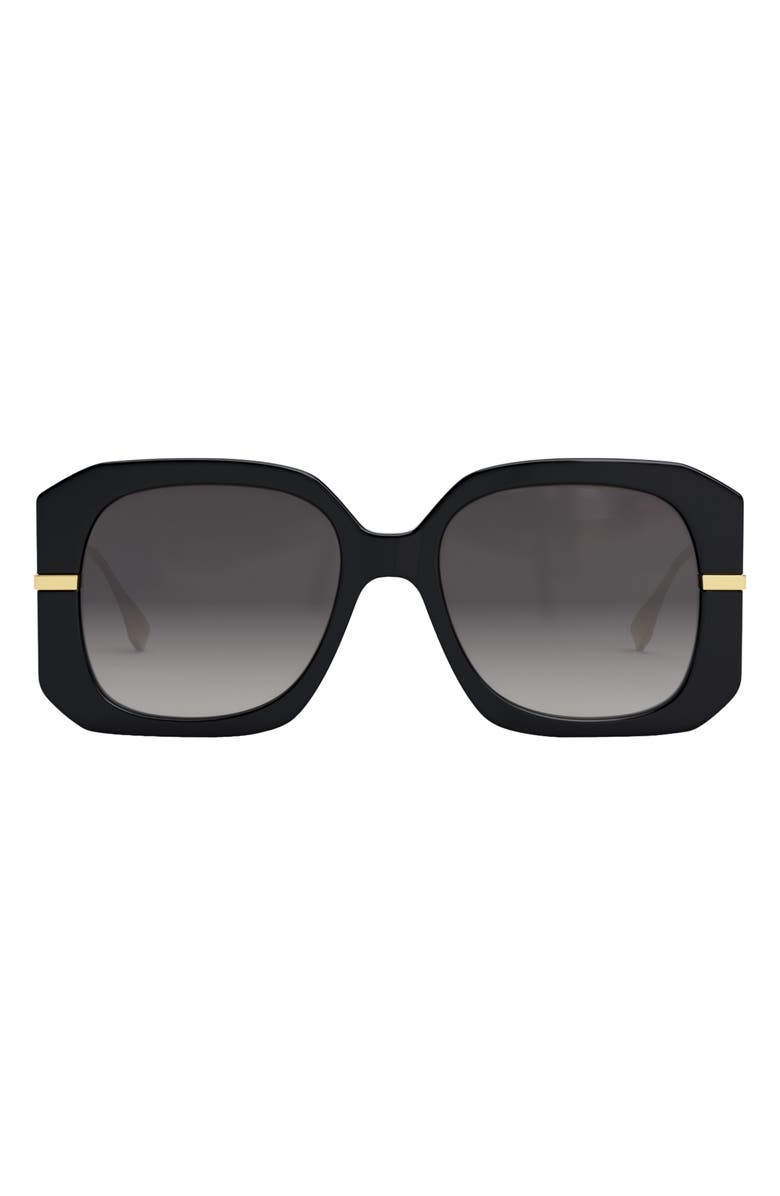 Fendi 'Fendigraphy 55mm Geometric Sunglasses, Main, color, 