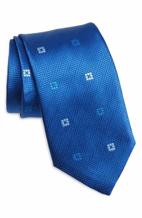David Donahue Geometric Silk Tie