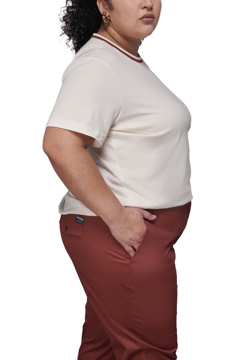 The Everyday Ringer Tee, Alternate, color, WHITE/CINNAMON
