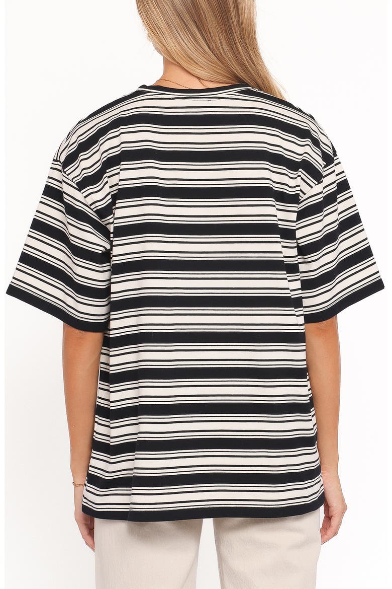 Zestora Stripe T-Shirt, Alternate, color, BLACK IVORY STRIPE