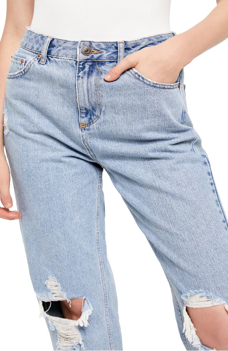 BDG Urban Outfitters Pax Ripped High Waist Jeans, Alternate, color,