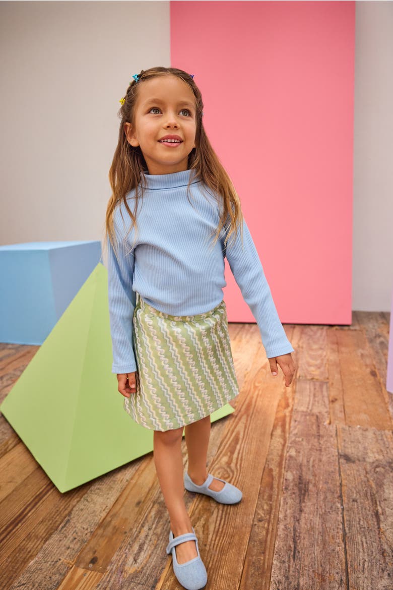 Kids' Sparkle A-Line Mini Skirt, Alternate, color, Soho Sparkle Jacquard