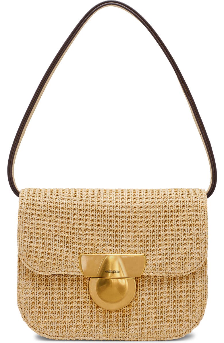 Cult Gaia Tazia Shoulder Bag, Main, color, Natural