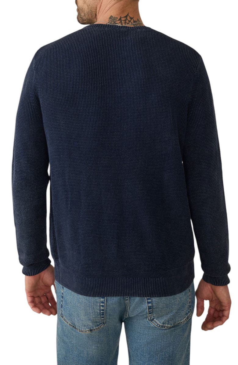 Faherty Sunwash Organic Cotton Crewneck Sweater, Alternate, color, Blue Nights
