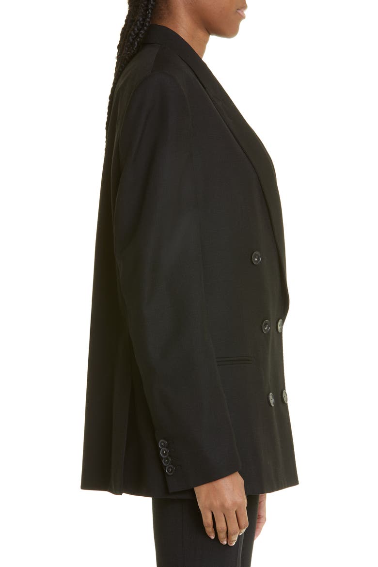 Oversize Double Breasted Jacket, Alternate, color, BLACK