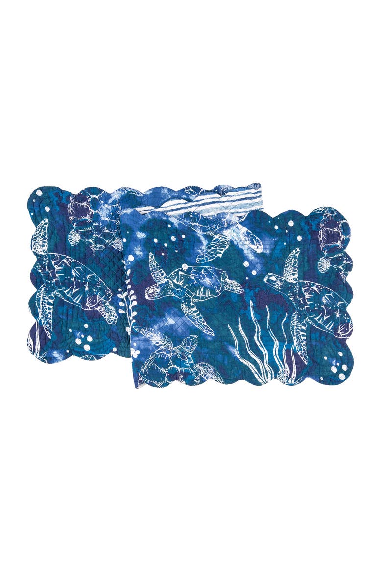 Marley Cove Table Runner 14" x 51", Main, color, Blue