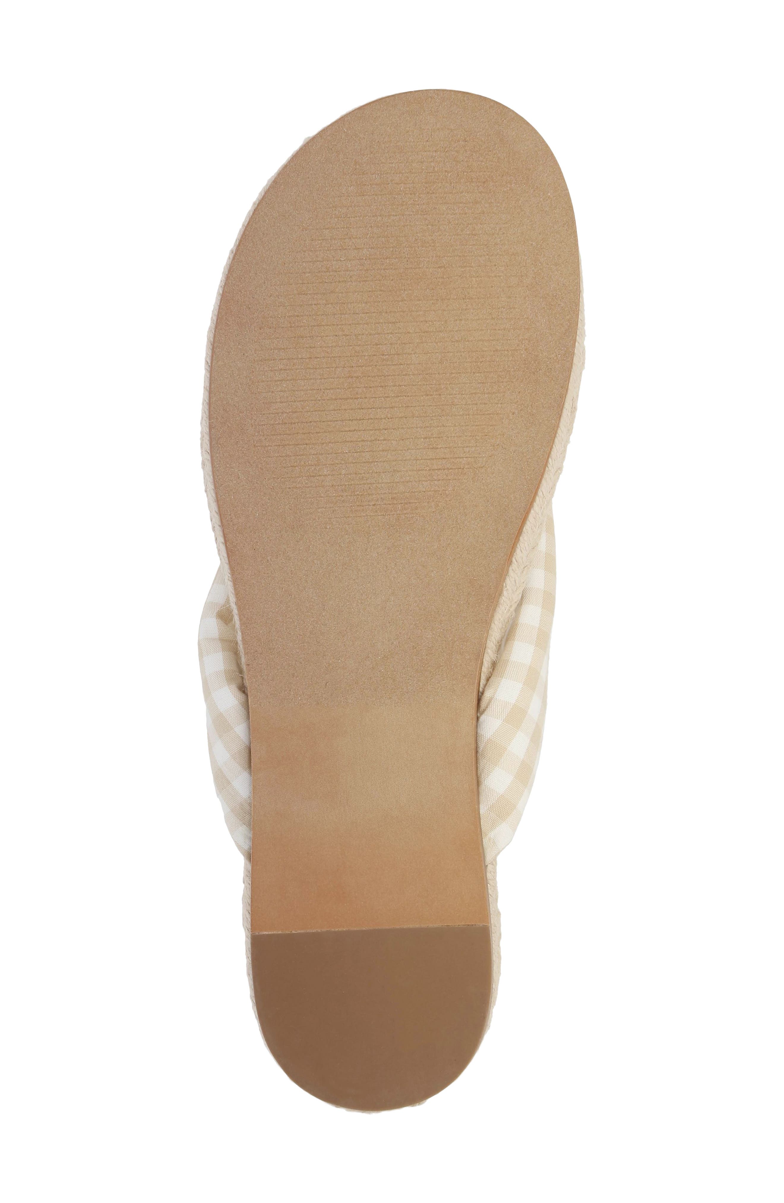 MIA Aleena Espadrille Flip Flop, Alternate, color, Natural/ White