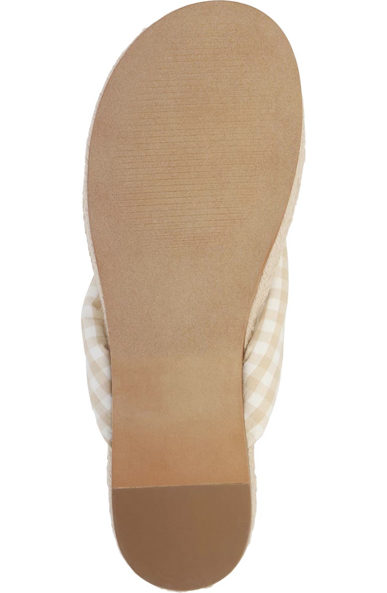 MIA Aleena Espadrille Flip Flop, Alternate, color, Natural/ White