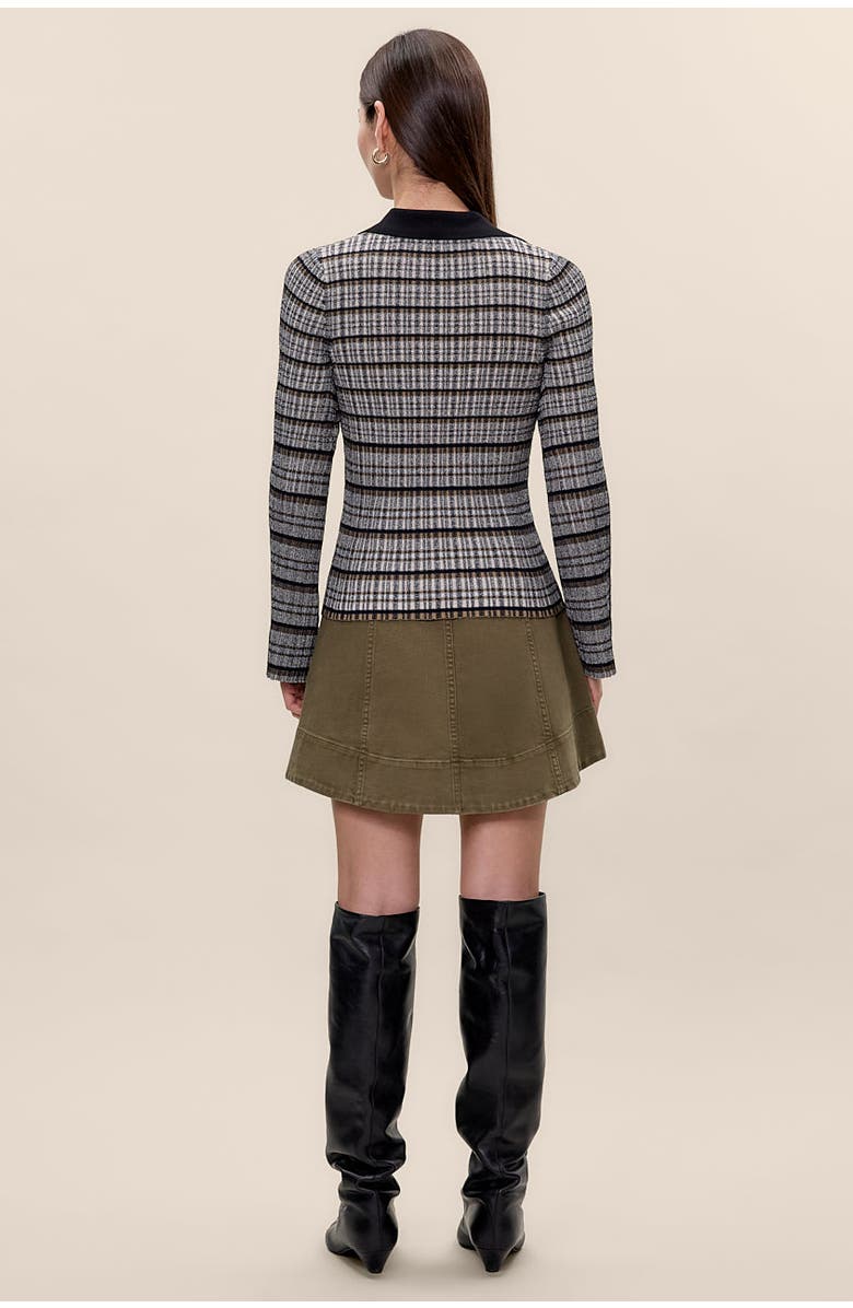 Rebecca Taylor Laine Knit Sweater, Alternate, color, Black Multi