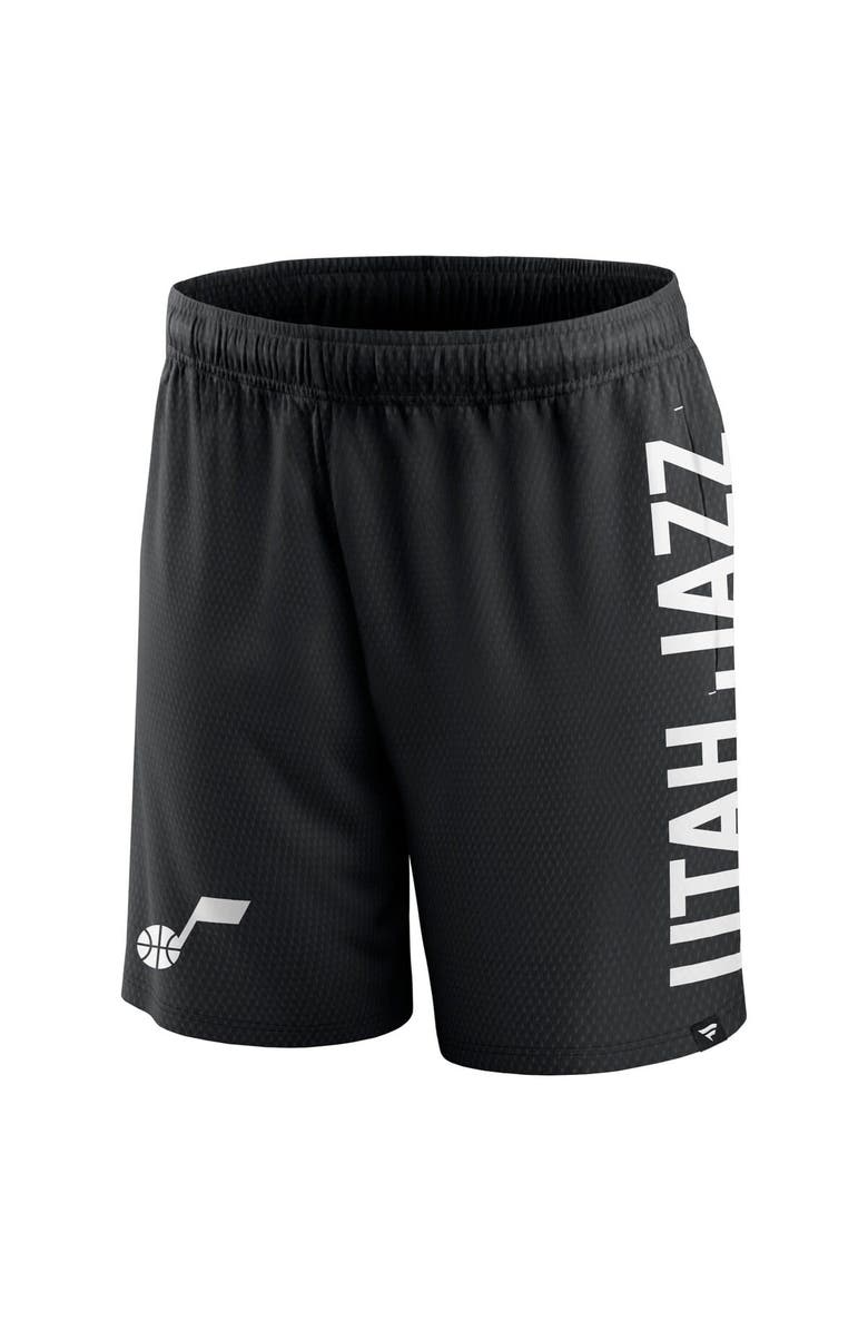 FANATICS Men's Fanatics Branded Black Utah Jazz Post Up Mesh Shorts, Alternate, color, Black
