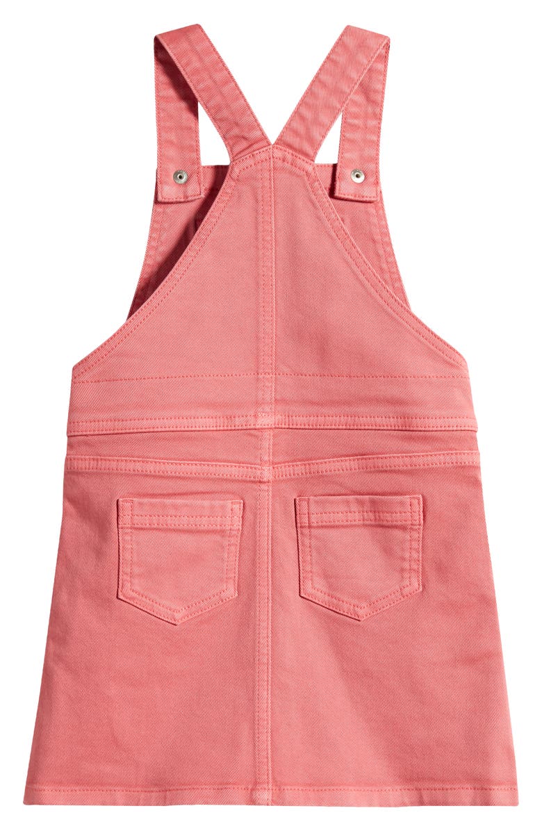 Tucker + Tate Kids' Denim Pinafore Dress, Alternate, color, Pink Rapture