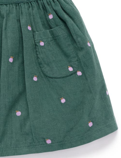 Purebaby Corduroy Pinnie & Headband Set In Green