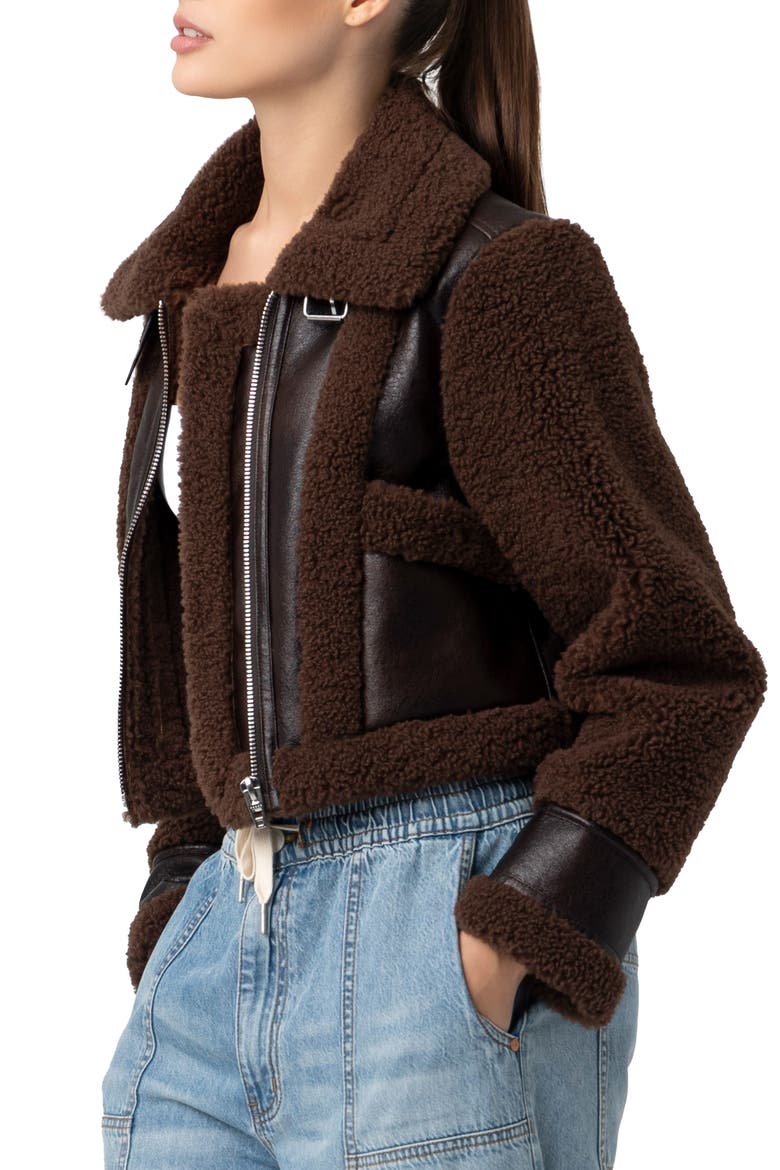 Faux Shearling Jacket, Alternate, color, HEAD START
