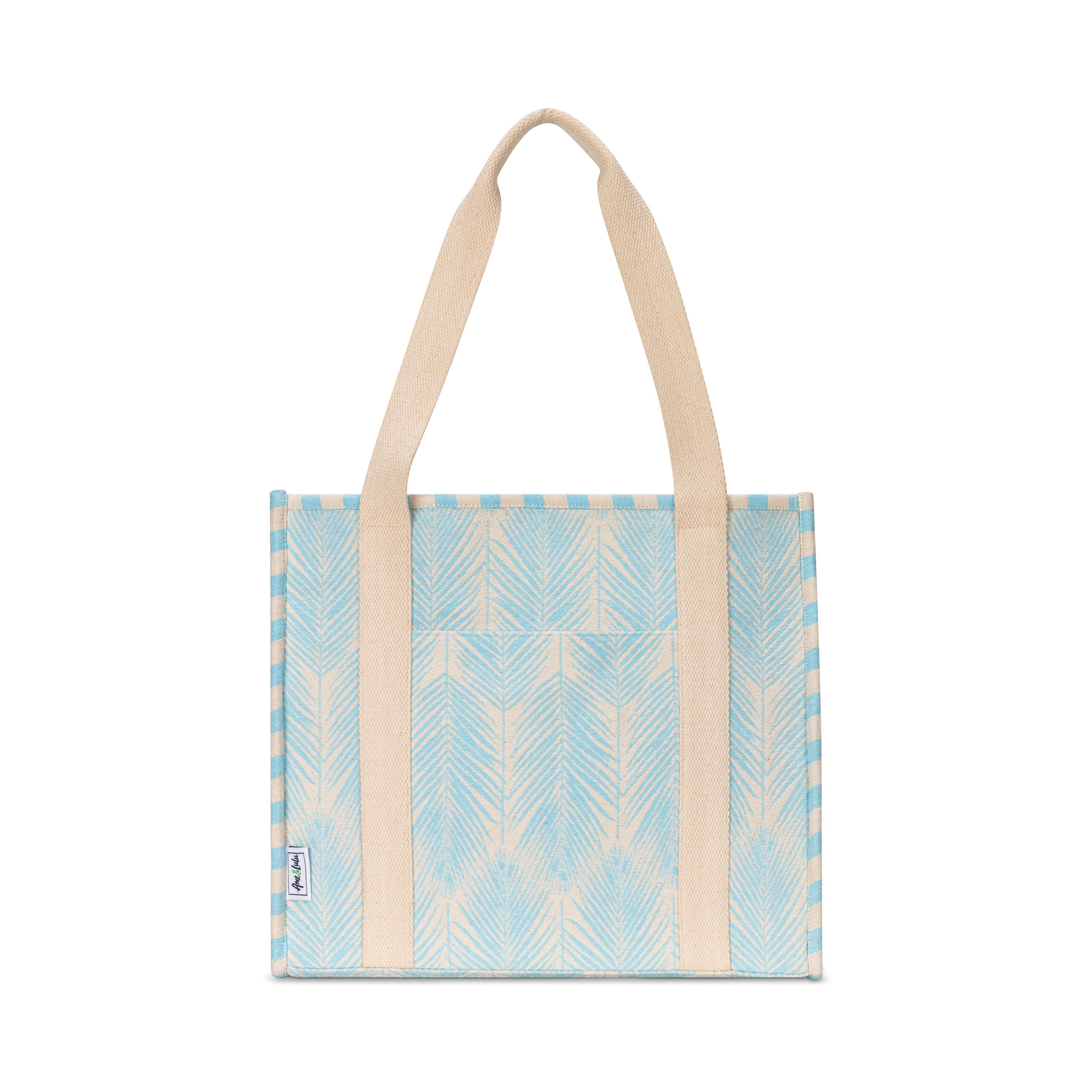 Bungalow Bag, Main, color, Light Blue Palm Leaf
