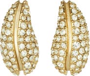 Tory Burch Small Pierced Pavé Earrings