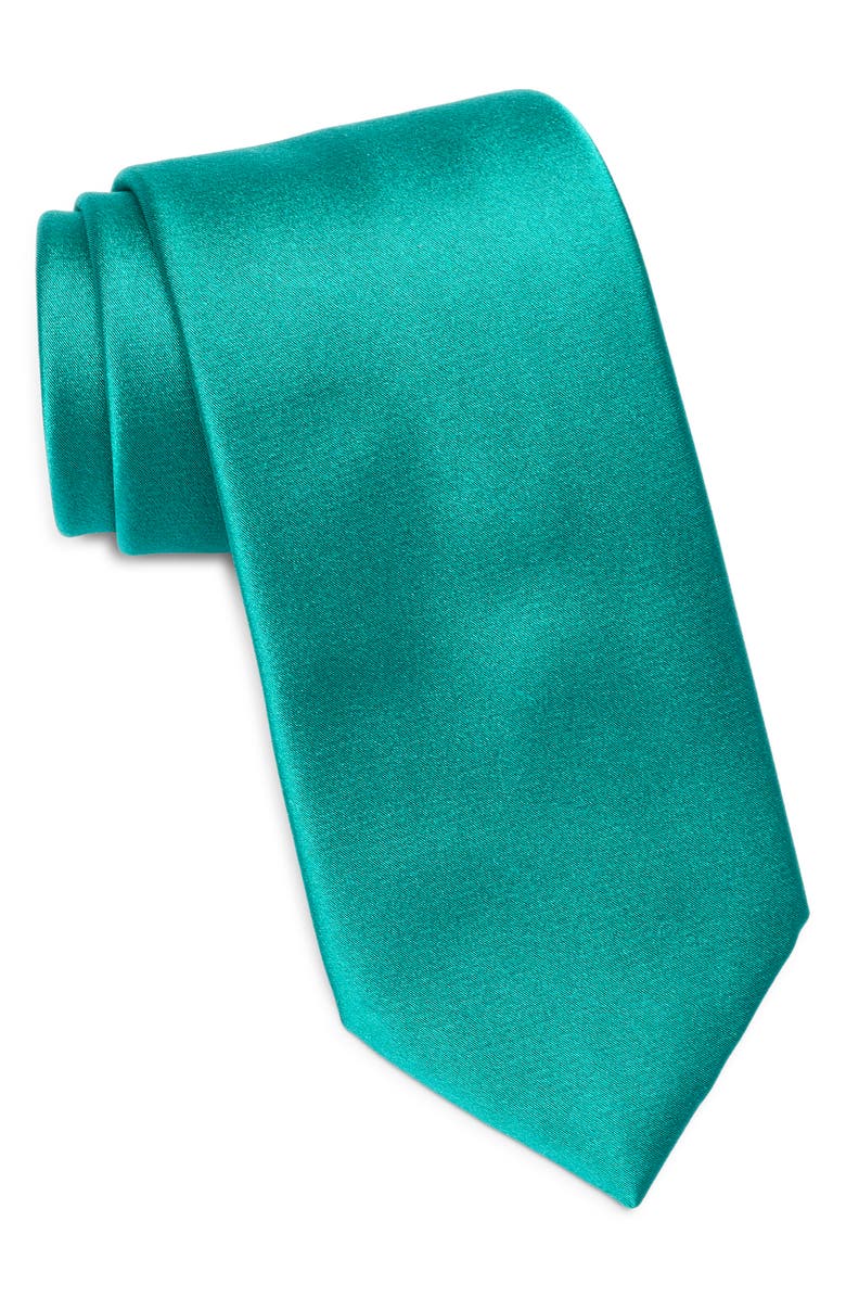 Ted Baker London Silk Blend Tie, Main, color, Jade