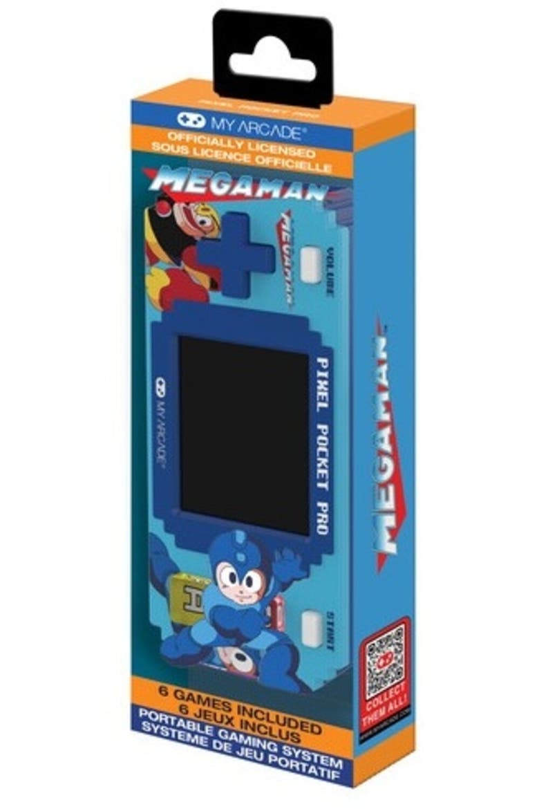 Myarcade Dgunl7140 Mega Man Pixel Pocket Pro Hand, Main, color, Multicolor
