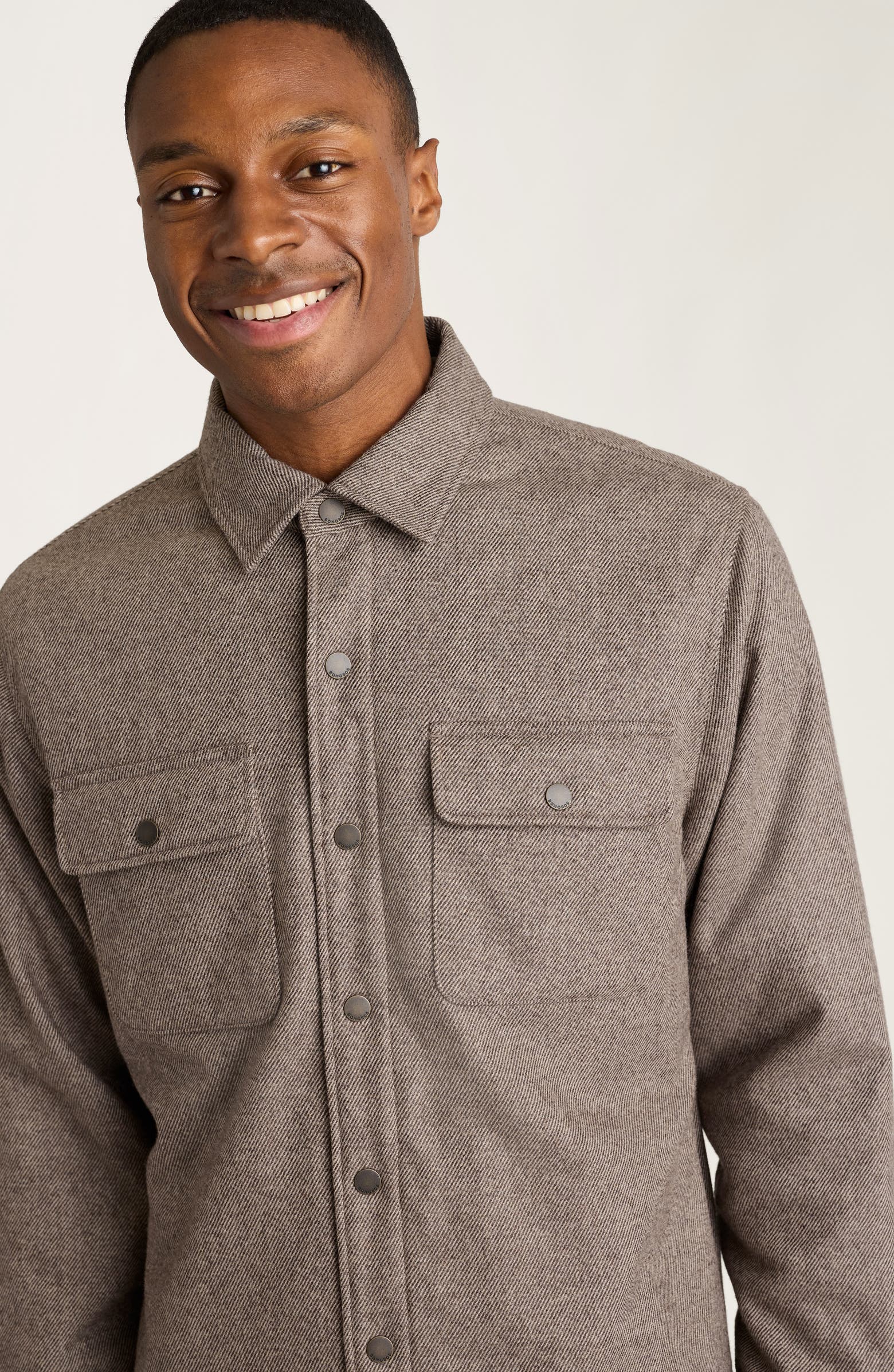 Bonobos Brushed Wool Blend Twill Shacket | Nordstromrack