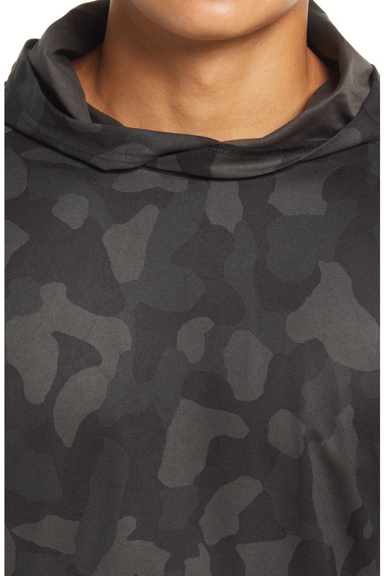 Live In Print Pullover Hoodie, Alternate, color, BLACK CAMO
