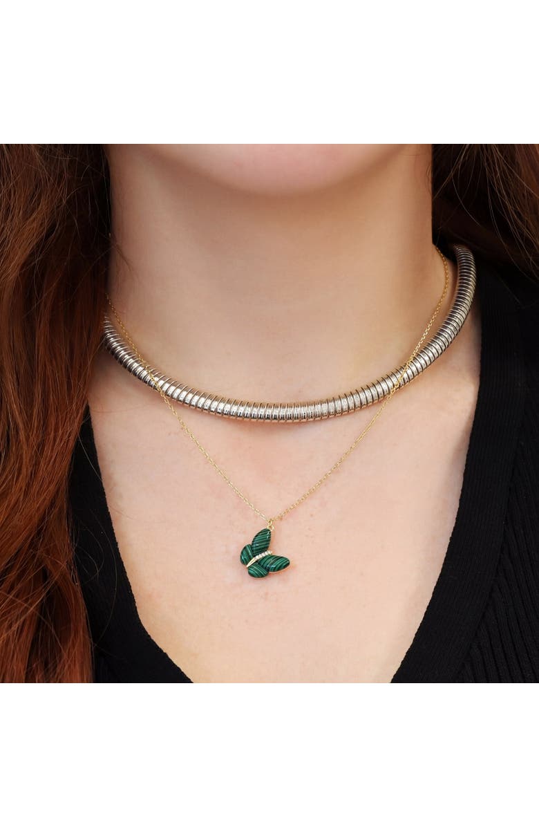 The Lovery Fine Jewelry Tubogas Collar Necklace, Alternate, color, Sterling Silver