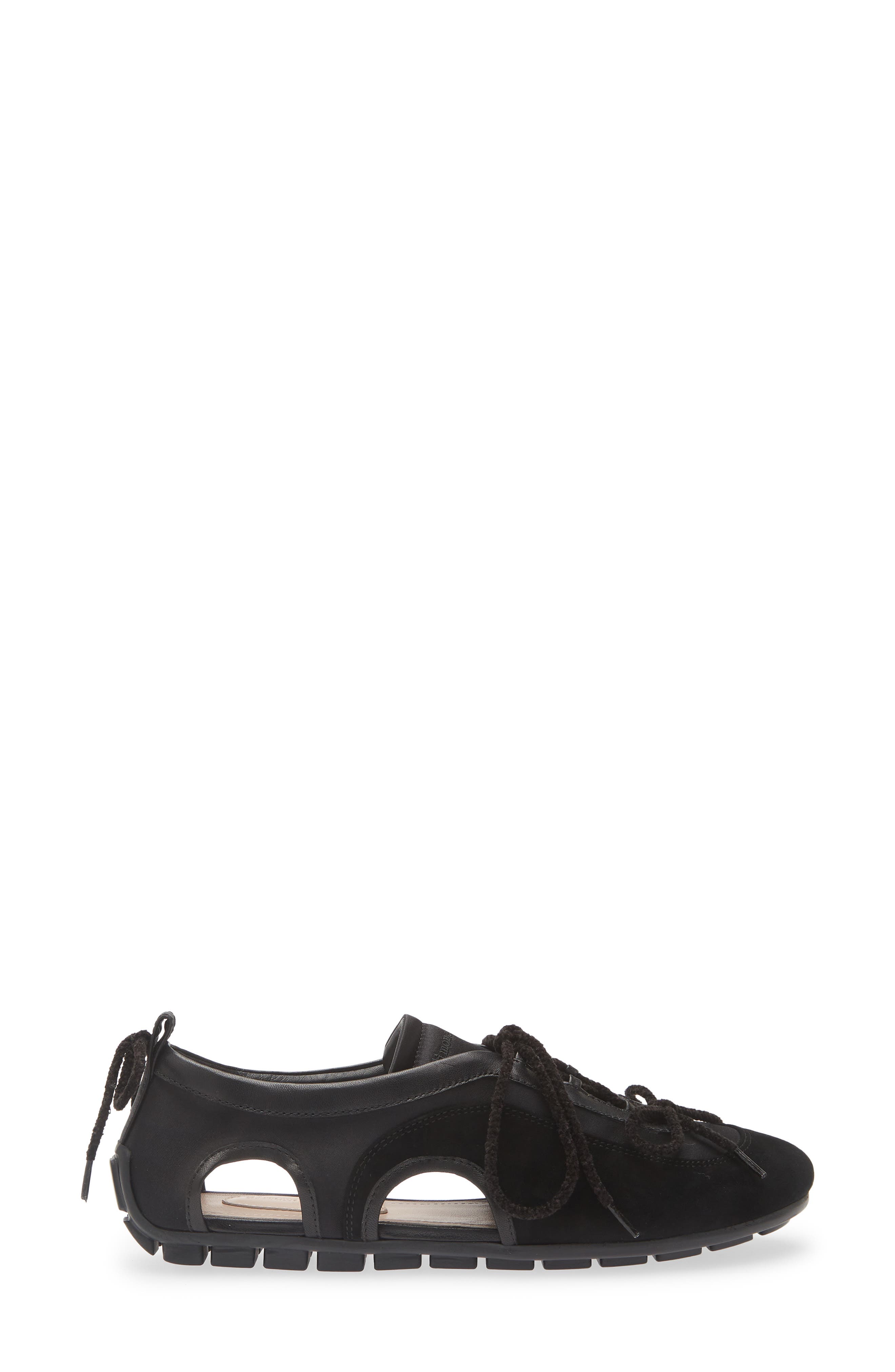 Simone Rocha Cutout Ballerina Grip Sneaker, Alternate, color, Black