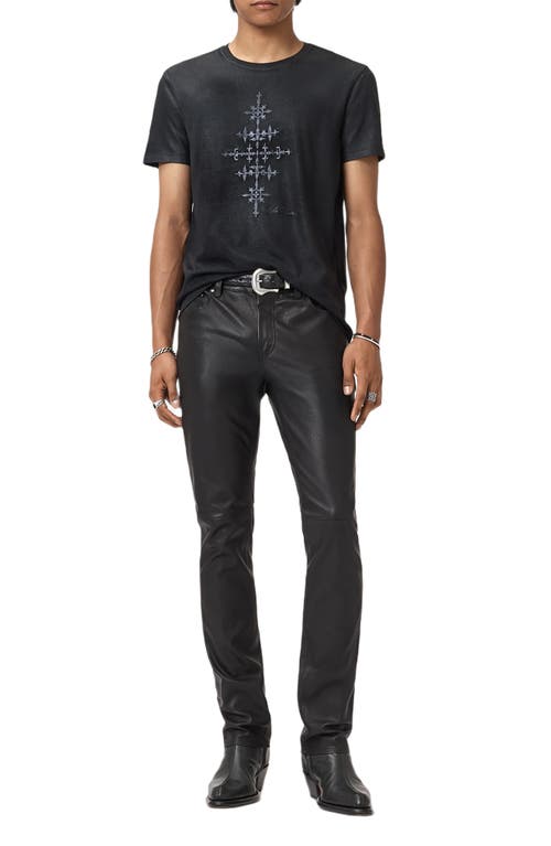 John Varvatos Wrought Iron Organic Cotton Graphic T-shirt In Black