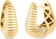 Bony Levy 14K Gold Fluted Huggie Earrings
