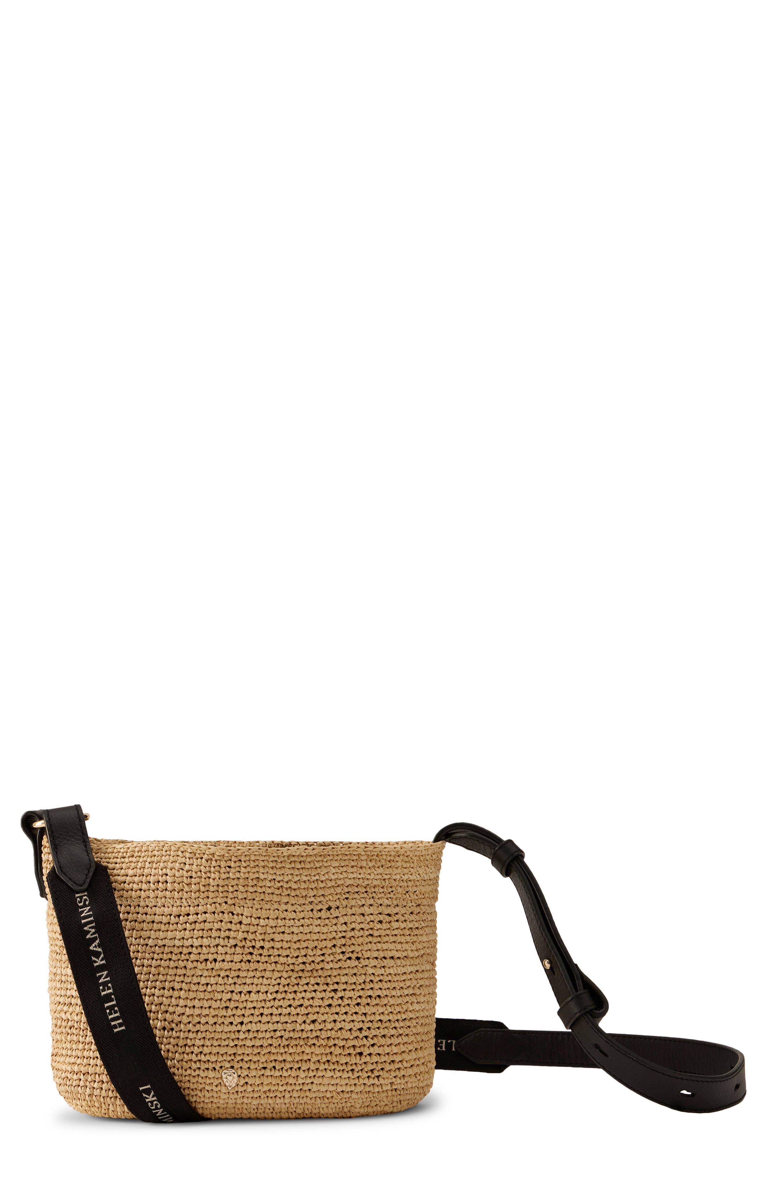 Helen Kaminski Nalin Crochet Raffia Crossbody Bag, Main, color, 