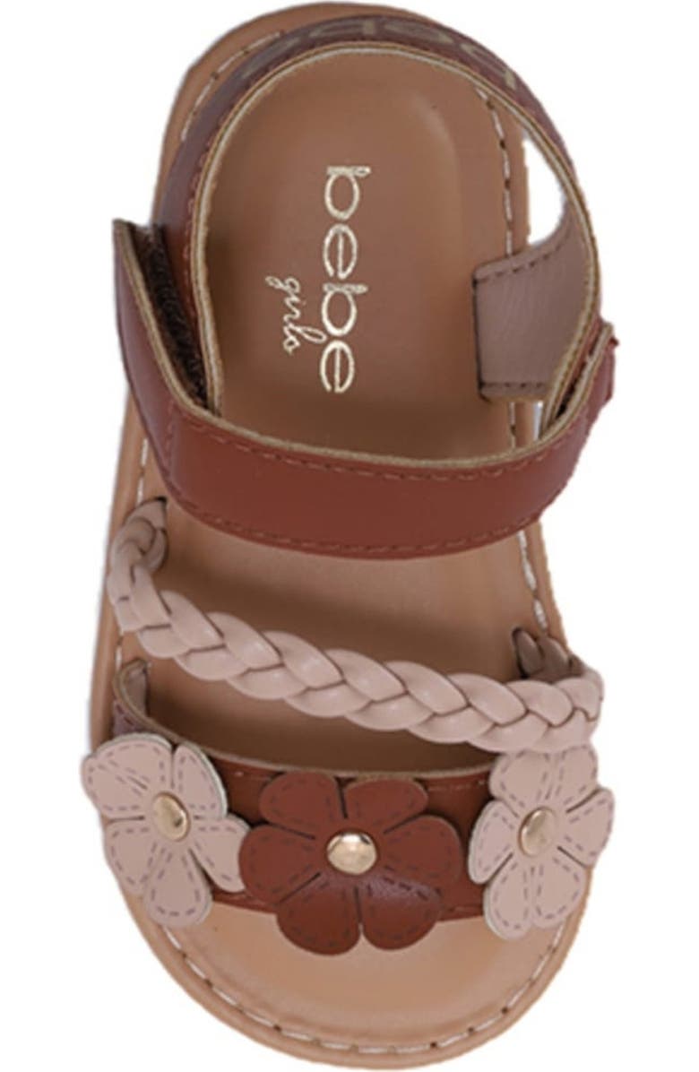 bebe Merry Sandal, Alternate, color, Cognac