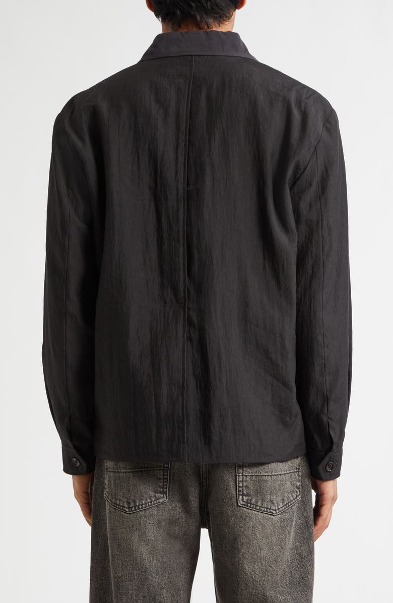 OUR LEGACY Pack Linen Blend Jacket, Alternate, color, Soot Black Techflax