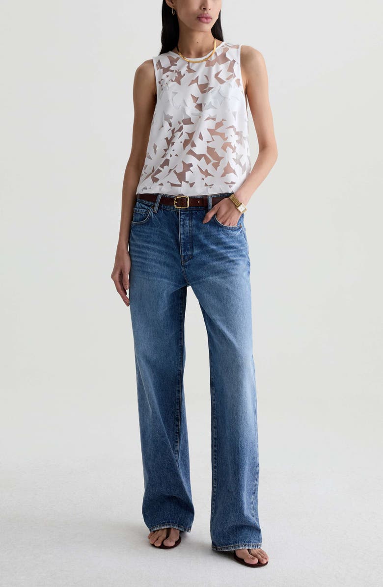 AG Billie High Waist Straight Leg Jeans, Alternate, color, American Riviera