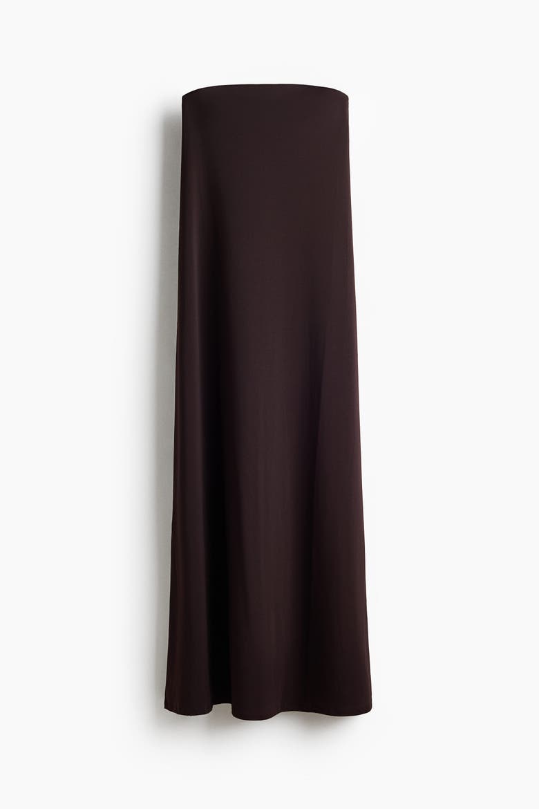 Bandeau Maxi Dress, Main, color, Dark brown