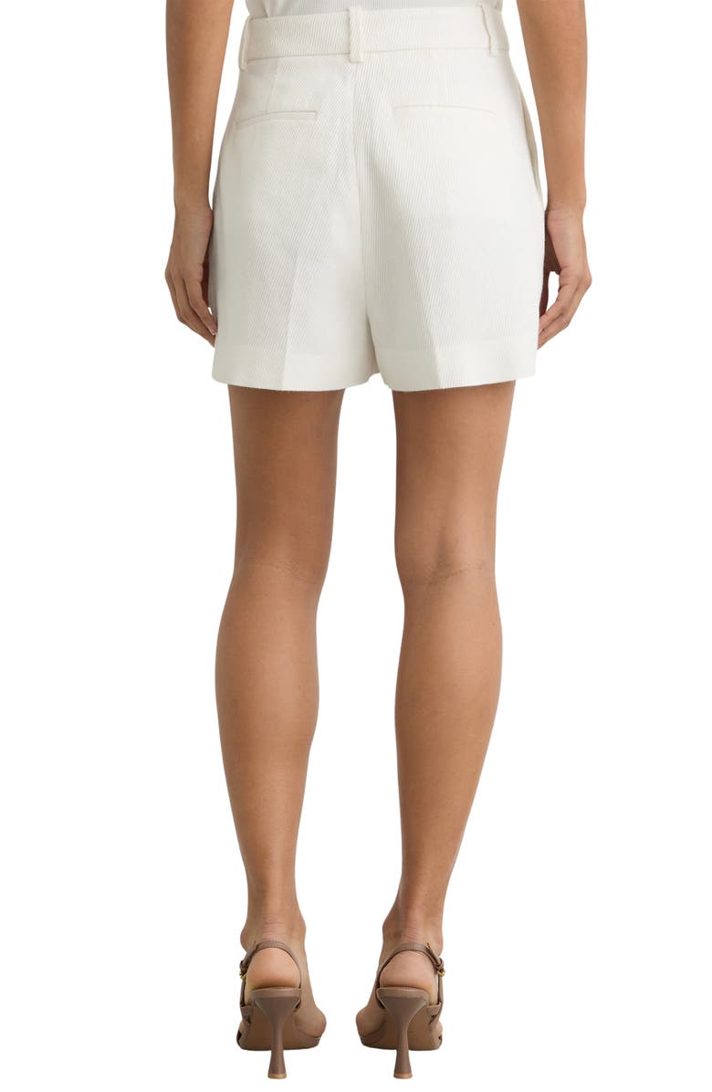 Reiss Alyx Linen Blend Shorts, Alternate, color, Off White