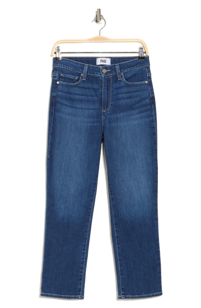 PAIGE Jacqueline Mid Rise Crop Straight Leg Jeans, Alternate, color, Notta