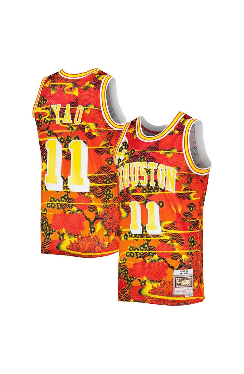 Mitchell & Ness Men's Mitchell & Ness Yao Ming Red Houston Rockets 2004/05 Hardwood Classics Lunar New Year Swingman Jersey, Main, color, Red