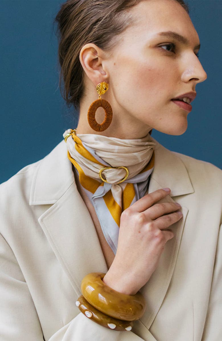 Lizzie Fortunato Arc Cuff Bracelet, Alternate, color, Mocha