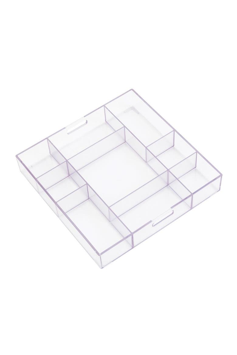Loose Parts Stackable Tray - Clear, Alternate, color, Clear