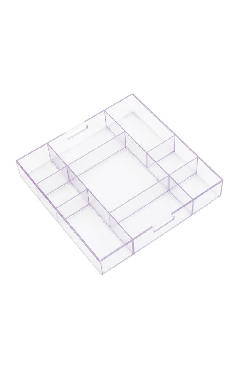 Kaplan Early Learning Company Loose Parts Stackable Tray - Clear, Alternate, color, Clear