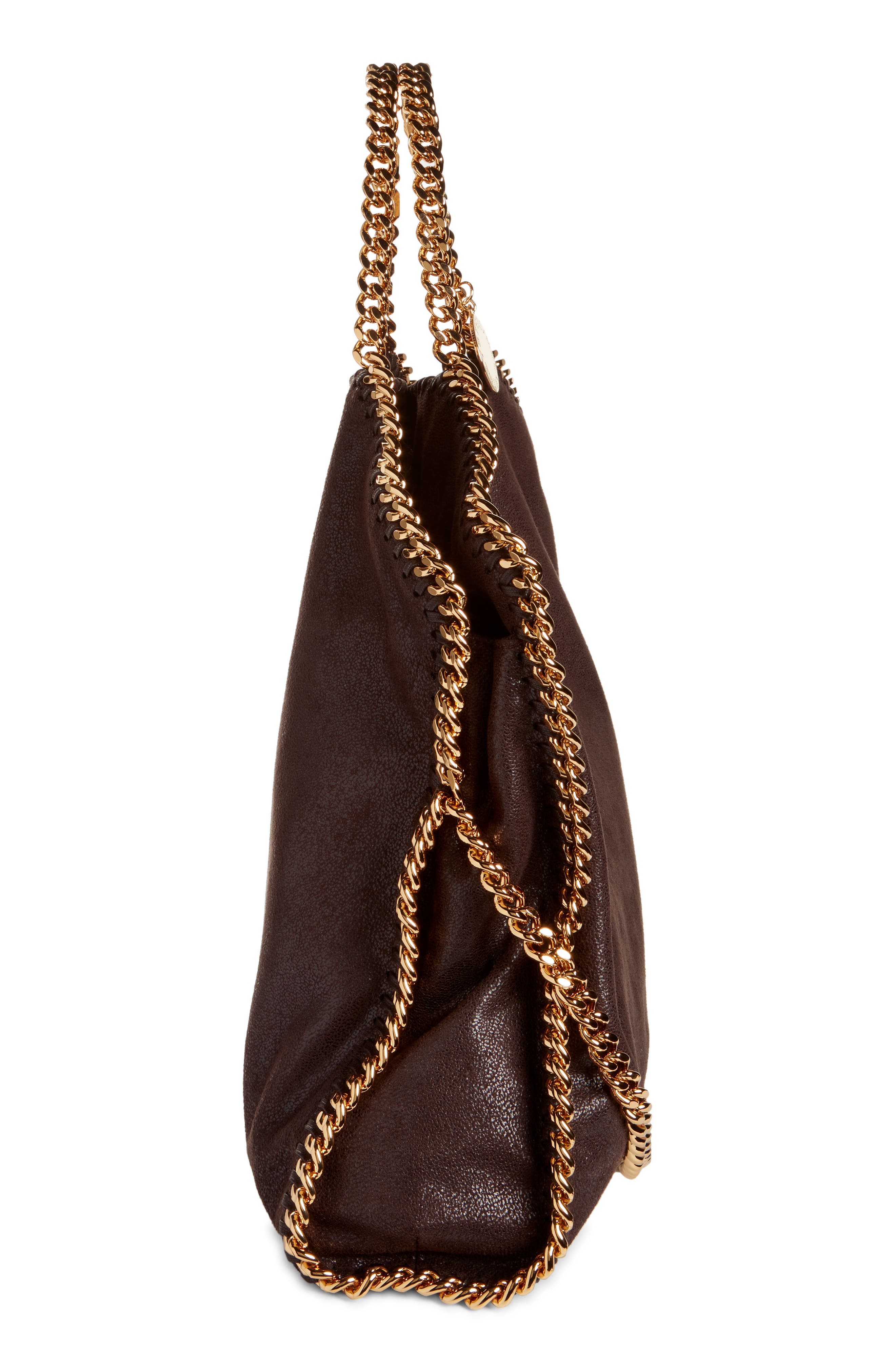 Stella McCartney Falabella Faux Leather Foldover Tote, Alternate, color, 