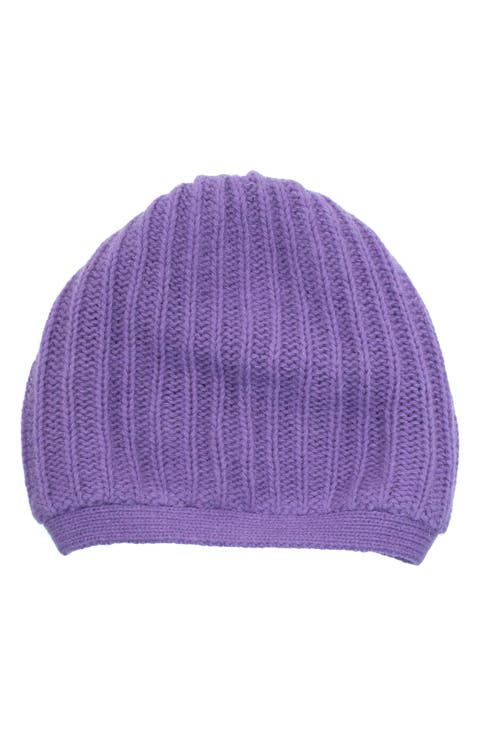 Rickrack Stitch Wool Blend Beanie