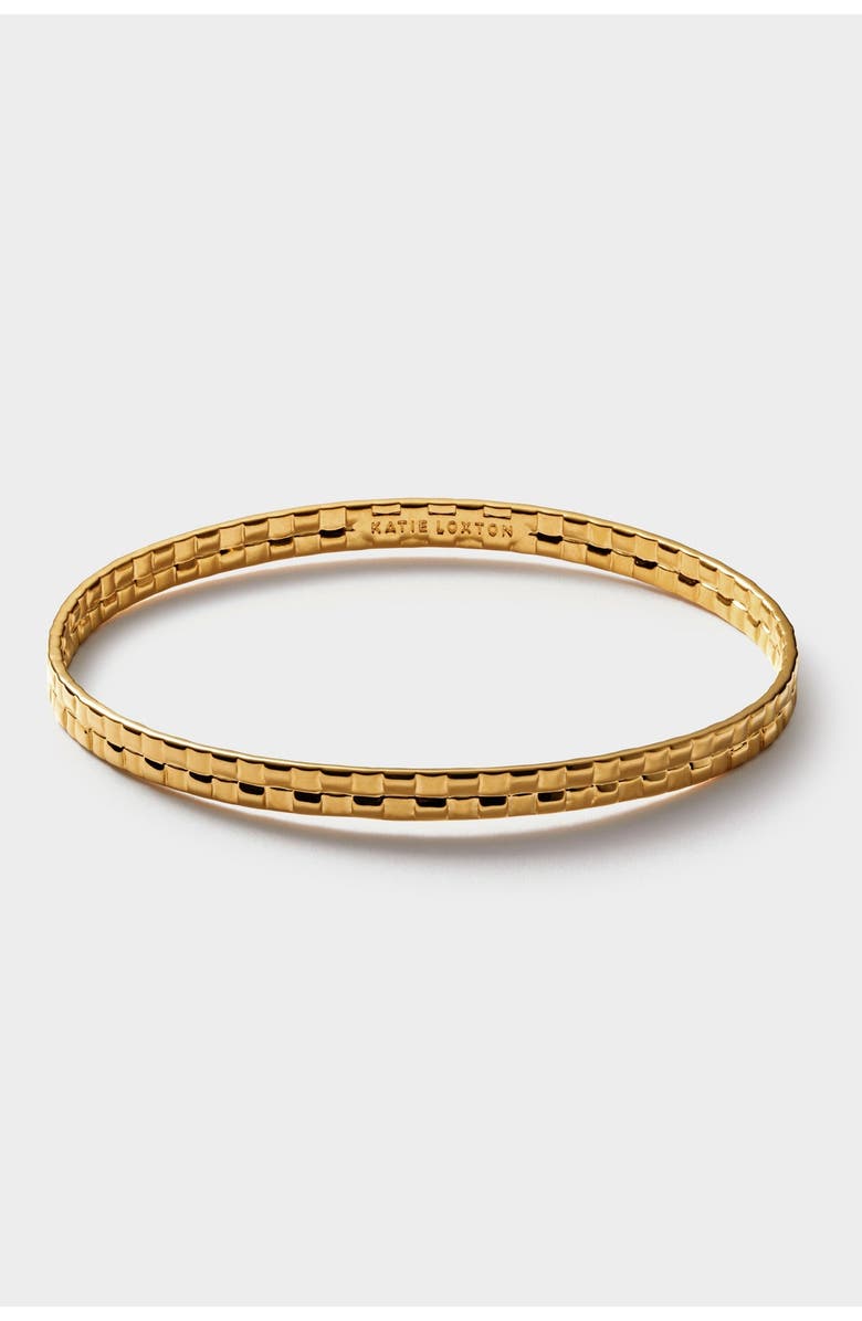 Katie Loxton Taya Waterproof Gold Woven Bangle, Alternate, color, 