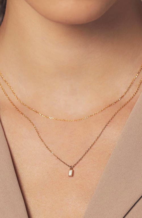 Bearfruit Jewelry Sterling Silver 18k Gold Plated Elayna Two Pre-layered Opal Set Necklace In Gold