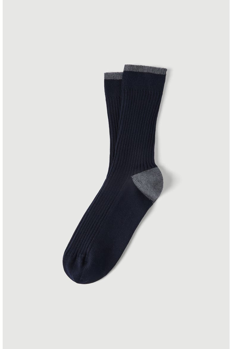 Cotton socks, Main, color, Navy Blue