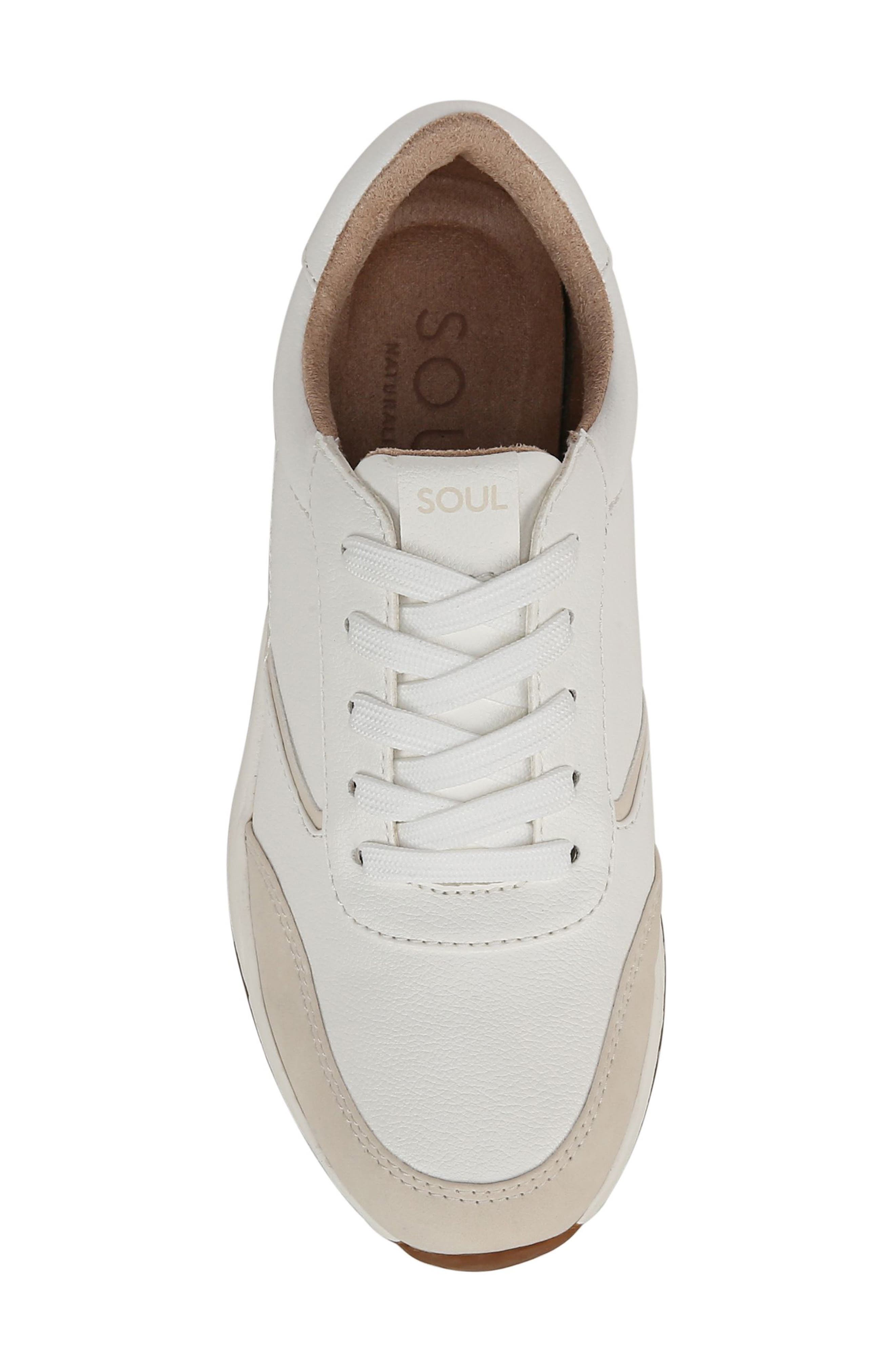 SOUL NATURALIZER Jackson Sneaker, Alternate, color, White / Beige Faux Leather