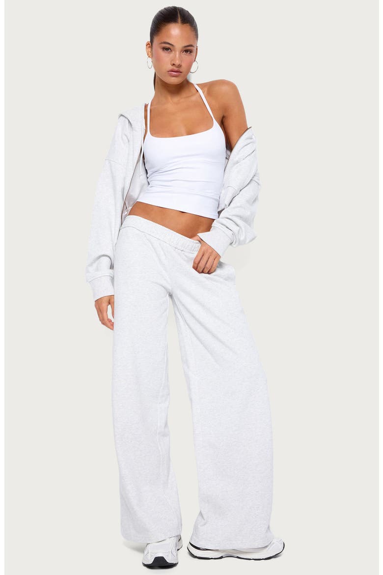 Byrdi Low Rise Wide Leg Sweatpants, Alternate, color, GRAY-MELANGE