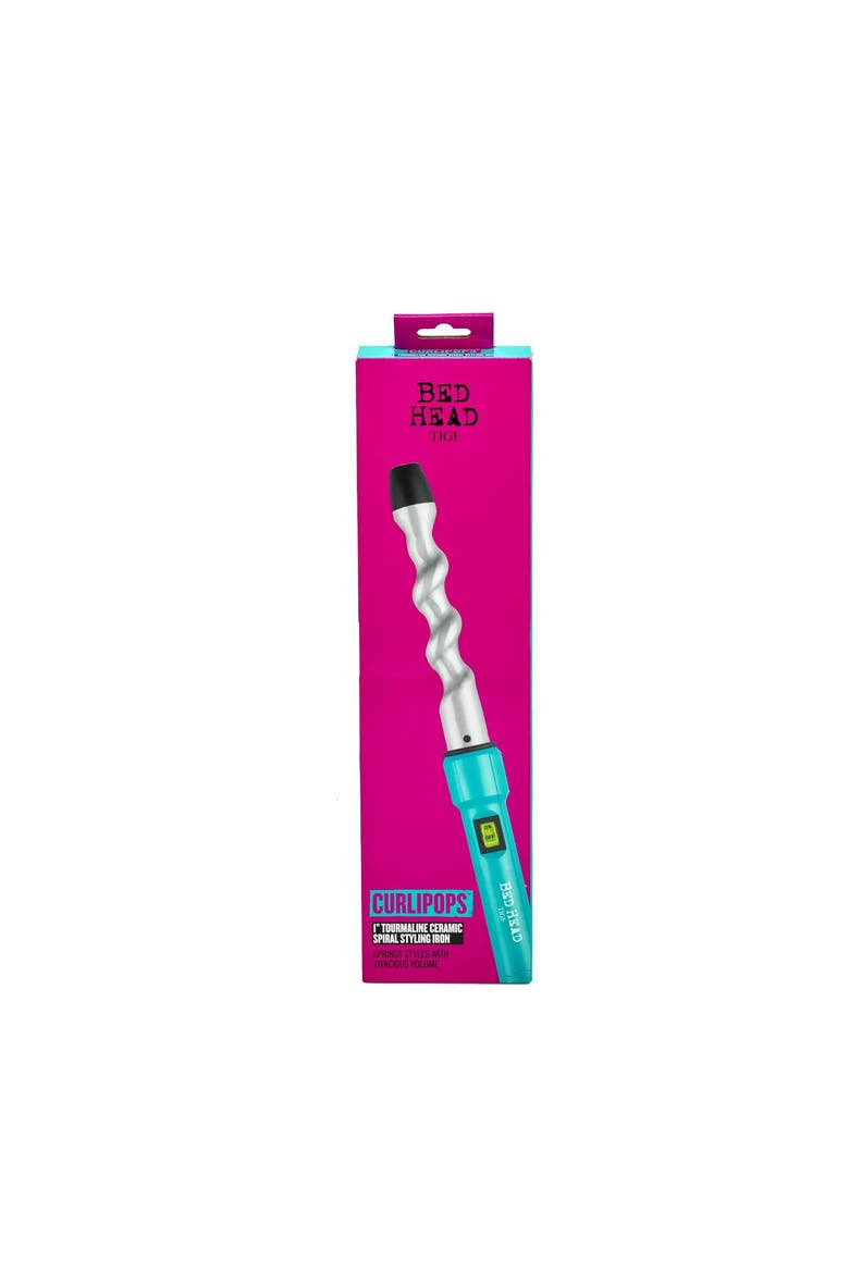 Curlipops 1 Inch Tourmaline Ceramic Spiral Styling Iron, Alternate, color, Black