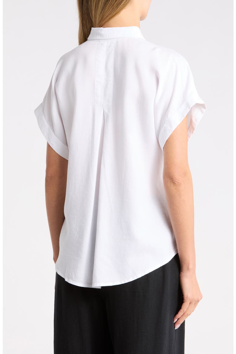Short Sleeve Button-Up Shirt, Alternate, color, WHITE