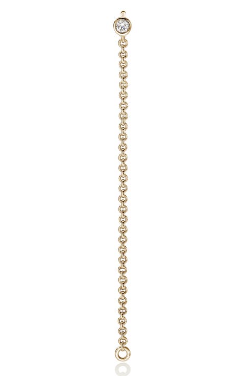 JH Lovestruck™ Single Drop Chain Earring, 14K Gold, Lab-Grown Diamond, 0.03TCW