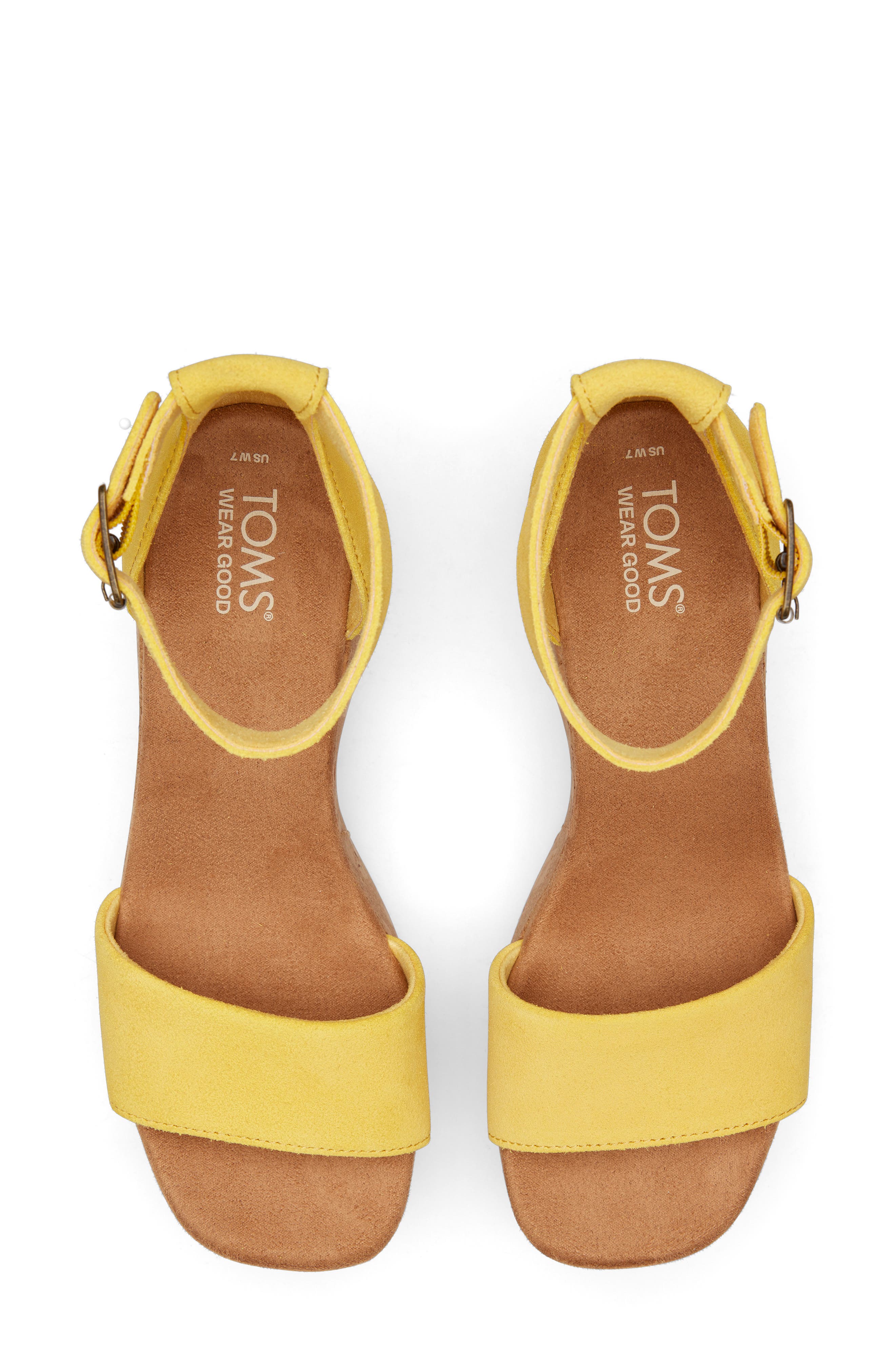 TOMS Laila Cork Platform Sandal, Alternate, color, 